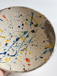 Pollock Style Shallow Bowl