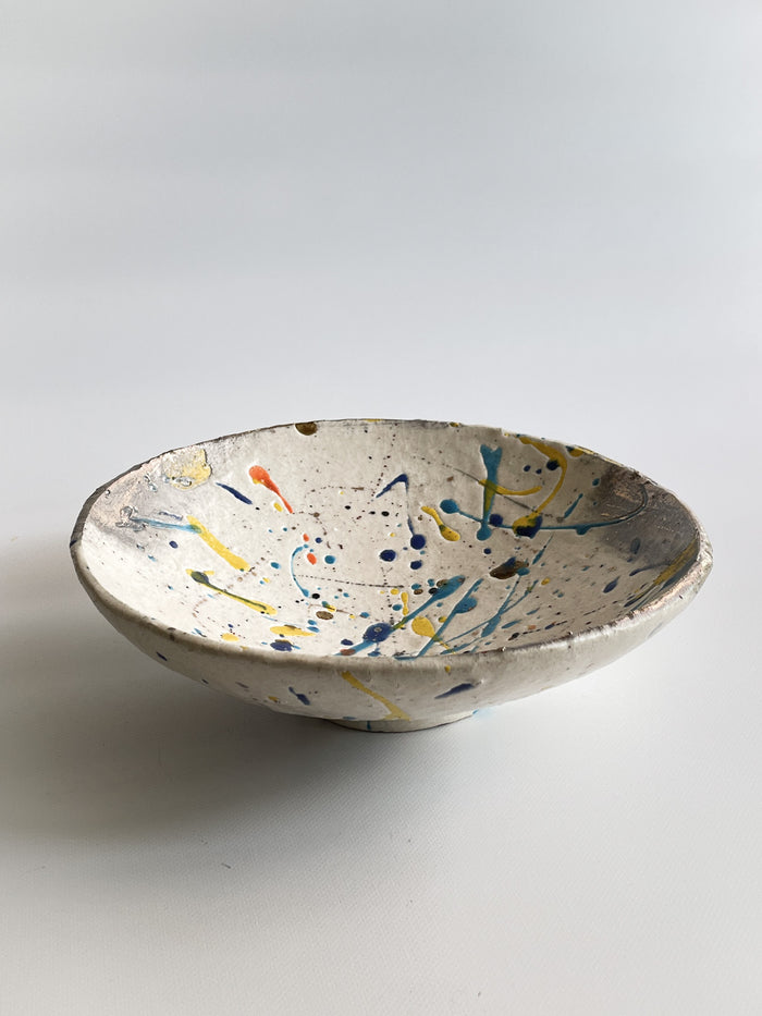 Pollock Style Shallow Bowl