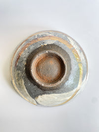 HAKEME Ceramic Bowl with Gold & Silver